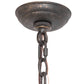 Meyda Lighting Wyant 9" Golden Bronze Pendant Light With Beige Botticino Idalight Shade