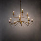 Meyda Lighting Yanis 42" 12-Light 2-Tier Gold Metallic Chandelier With Ivory Faux Candlelight