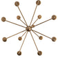 Meyda Lighting Yanis 42" 12-Light 2-Tier Gold Metallic Chandelier With Ivory Faux Candlelight