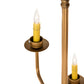 Meyda Lighting Yanis 42" 12-Light 2-Tier Gold Metallic Chandelier With Ivory Faux Candlelight