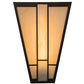 Meyda Lighting Yosemite 12" Craftsman Brown Wall Sconce With Beige Sahara Taupe Idalight Shade Glass
