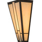 Meyda Lighting Yosemite 12" Craftsman Brown Wall Sconce With Beige Sahara Taupe Idalight Shade Glass