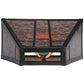 Meyda Lighting Yosemite 12" Craftsman Brown Wall Sconce With Silver Mica Shade Glass