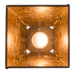 Meyda Lighting Yosemite 12" Rust Mini Pendant Light With Amber Mica Shade Glass