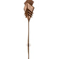 Meyda Lighting Zaira 16" Rusty Nail Wall Sconce With Silver Mica Shade Glass