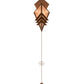 Meyda Lighting Zaira 16" Rusty Nail Wall Sconce With Silver Mica Shade Glass
