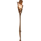 Meyda Lighting Zaira 16" Rusty Nail Wall Sconce With Silver Mica Shade Glass