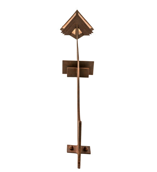 Meyda Lighting Zaira 16" Rusty Nail Wall Sconce With Silver Mica Shade Glass