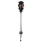 Meyda Lighting Zaira 7" Blackwash Wall Sconce With Silver Mica Shade Glass