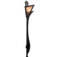 Meyda Lighting Zaira 7" Blackwash Wall Sconce With Silver Mica Shade Glass