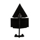 Meyda Lighting Zaira 7" Blackwash Wall Sconce With Silver Mica Shade Glass
