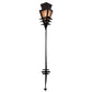 Meyda Lighting Zaira 7" Blackwash Wall Sconce With Silver Mica Shade Glass