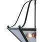 Meyda Lighting Zale 23" 2-Light Timeless Bronze Inverted Pendant Light With Clear Seeded Shade Glass