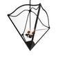 Meyda Lighting Zale 34" 4-Light Blackwash Inverted Pendant Light With Clear Shade Glass