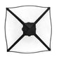 Meyda Lighting Zale 34" 4-Light Blackwash Inverted Pendant Light With Clear Shade Glass