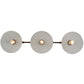 Meyda Lighting Zamora 49" 3-Light Antique Rust Island Pendant Light With White Scavo Shade Glass