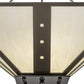 Meyda Lighting Zandra 44" 4-Light Bronze Metallic Inverted Pendant Light With Creme Carrara Idalight Shade