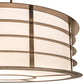 Meyda Lighting Zarkov 42" 6-Light Black Hills Gold Pendant Light With White Statuario Idalight Shade Glass