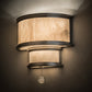 Meyda Lighting Zayne 16" 3-Light Nickel Wall Sconce With Fleshtone Idalight Shade Glass