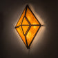 Meyda Lighting Zephyrine 24" 5-Light Antique Rust Wall Sconce With Ambra Siena Idalight & Tawnyrock Idalight Shade Glass