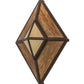 Meyda Lighting Zephyrine 24" 5-Light Antique Rust Wall Sconce With Ambra Siena Idalight & Tawnyrock Idalight Shade Glass