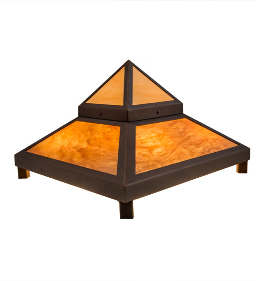 Meyda Lighting Zephyrine 24" 5-Light Antique Rust Wall Sconce With Ambra Siena Idalight & Tawnyrock Idalight Shade Glass