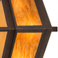 Meyda Lighting Zephyrine 24" 5-Light Antique Rust Wall Sconce With Ambra Siena Idalight & Tawnyrock Idalight Shade Glass