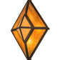 Meyda Lighting Zephyrine 24" 5-Light Antique Rust Wall Sconce With Ambra Siena Idalight & Tawnyrock Idalight Shade Glass
