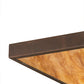 Meyda Lighting Zephyrine 72"Sq 22-Light Antique Rust Flush Mount Light With Ambra Siena Idalight And Tawnyrock Idalight Shade Glass