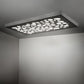Meyda Lighting Ziggy 72" White Flush Mount Light With White Statuario Idalight Shade