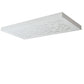 Meyda Lighting Ziggy 72" White Flush Mount Light With White Statuario Idalight Shade