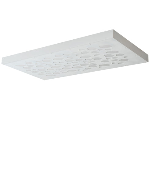 Meyda Lighting Ziggy 72" White Flush Mount Light With White Statuario Idalight Shade