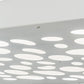 Meyda Lighting Ziggy 72" White Flush Mount Light With White Statuario Idalight Shade