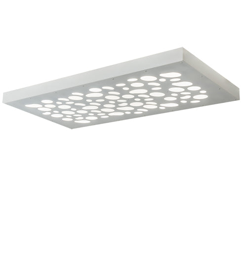 Meyda Lighting Ziggy 72" White Flush Mount Light With White Statuario Idalight Shade