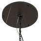 Meyda Lighting Zikloi 60" 30-Light Solar Black Chandelier With Beige Fluted Shade Glass