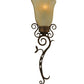Meyda Lighting Zoey 10" Pompeii Gold Wall Sconce With Sahara Taupe Idalight Shade Glass