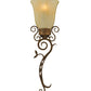 Meyda Lighting Zoey 10" Pompeii Gold Wall Sconce With Sahara Taupe Idalight Shade Glass