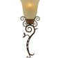 Meyda Lighting Zoey 10" Pompeii Gold Wall Sconce With Sahara Taupe Idalight Shade Glass