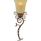 Meyda Lighting Zoey 10" Pompeii Gold Wall Sconce With Sahara Taupe Idalight Shade Glass