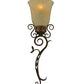 Meyda Lighting Zoey 10" Pompeii Gold Wall Sconce With Sahara Taupe Idalight Shade Glass