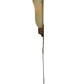 Meyda Lighting Zoey 10" Pompeii Gold Wall Sconce With Sahara Taupe Idalight Shade Glass
