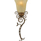 Meyda Lighting Zoey 10" Pompeii Gold Wall Sconce With Sahara Taupe Idalight Shade Glass