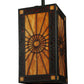 Meyda Lighting Zuvan 12" Chestnut Mini Pendant Light With Amber Quartz & Maduro Idalight Shade