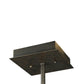 Meyda Lighting Zuvan 12" Chestnut Mini Pendant Light With Amber Quartz & Maduro Idalight Shade