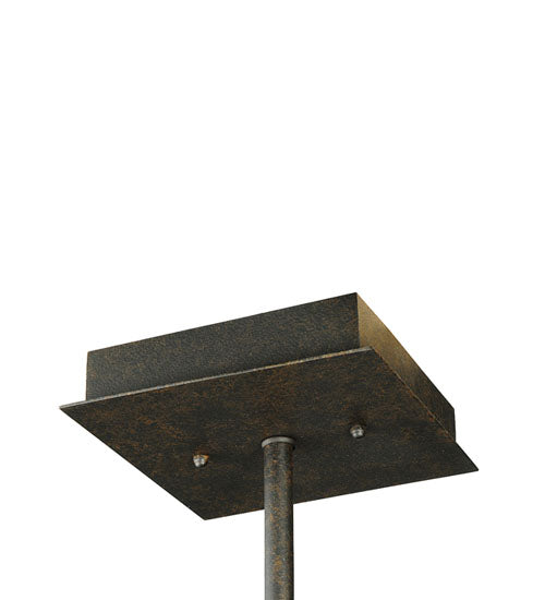 Meyda Lighting Zuvan 12" Chestnut Mini Pendant Light With Amber Quartz & Maduro Idalight Shade