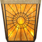 Meyda Lighting Zuvan 30" 8-Light Chestnut & Corinth Wall Sconce With Amber Quartz & Maduro Idalight Shade Glass
