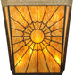 Meyda Lighting Zuvan 30" 8-Light Chestnut & Corinth Wall Sconce With Amber Quartz & Maduro Idalight Shade Glass
