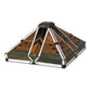 Meyda Tiffany Abilene 17" Square Green & Brown Shade Glass