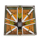Meyda Tiffany Abilene 17" Square Green & Brown Shade Glass
