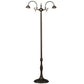 Meyda Tiffany Capri 56" 2-Light Mahogany Bronze Floor Lamp Base